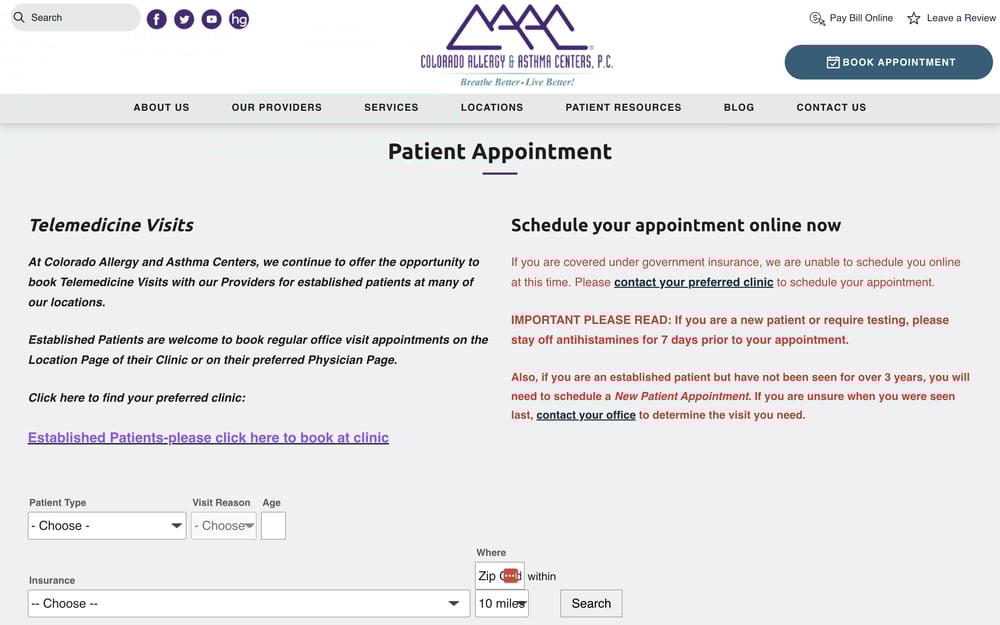 Colorado Asthma & Allergy Centers OLS 1
