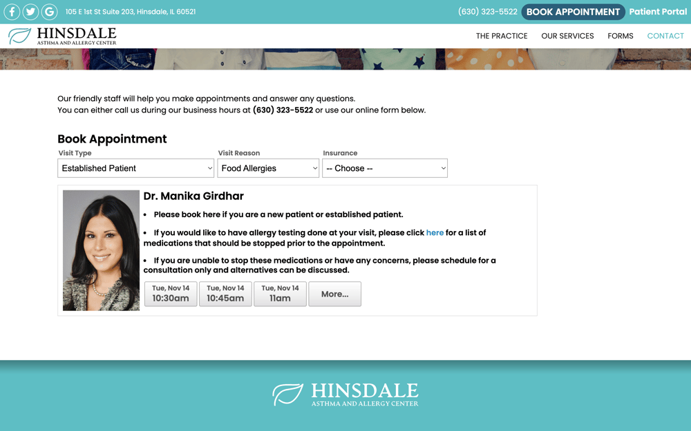 Hinsdale Asthma and Allergy Center OLS 4