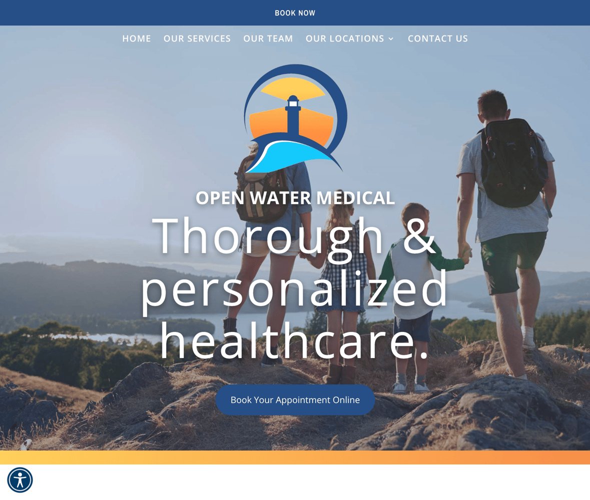 Open Water Medical Homepage